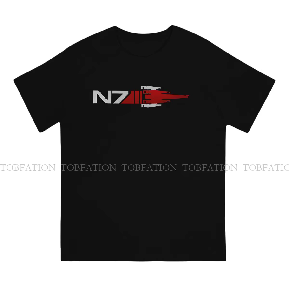 N7 Normandie essentiel effet de masse jeu hommes t-shirt coton graphique col rond