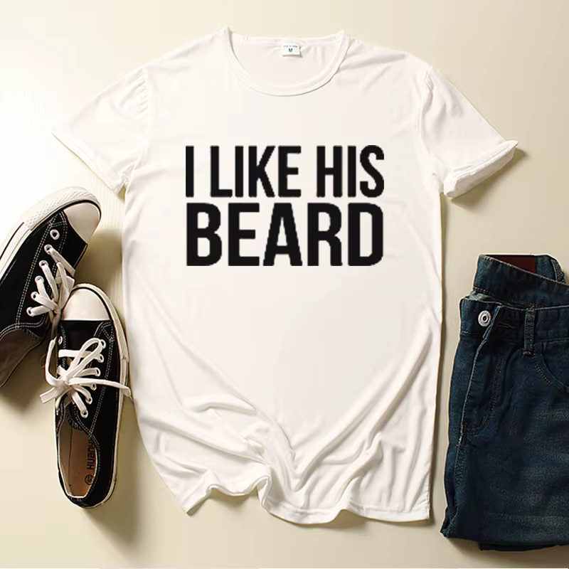 Couples T-shirt j'aime laisser elle a mais imprimer Couple