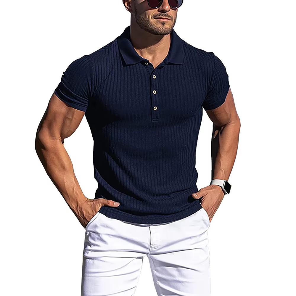 Polo à manches courtes pour hommes