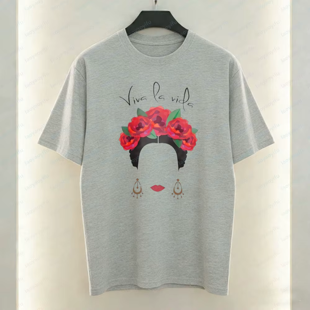 T-shirt Frida Kahlo Viva La Vida pour femme