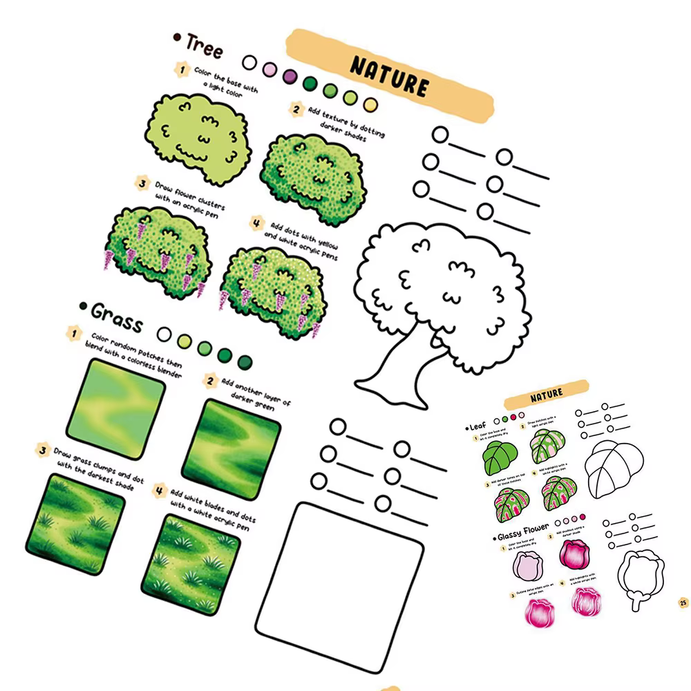 Livre de coloriage : Comment dessiner des motifs