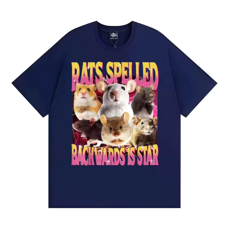 T-shirts humoristiques pour femmes avec l'inscription « Rats Spelled Backwards Is Star »