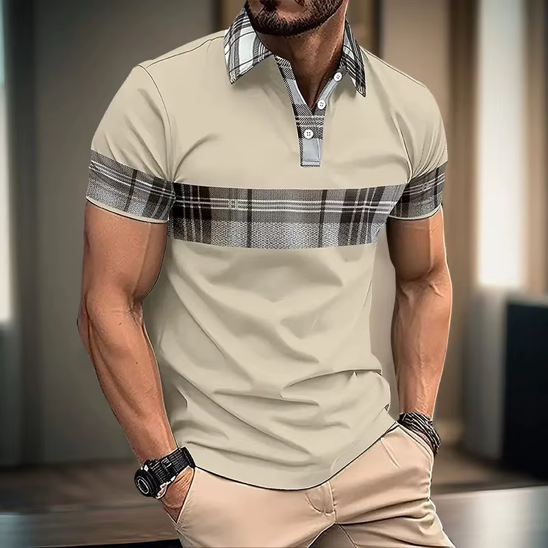 Polo à rayures pour hommes