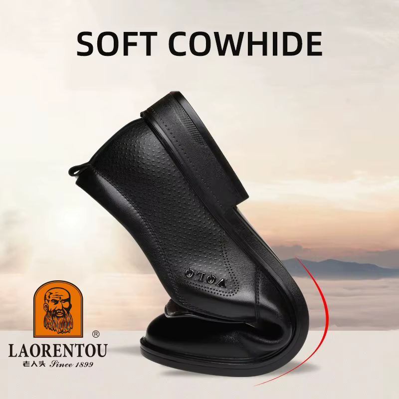 LAORENTOU chaussures décontractées en cuir véritable
