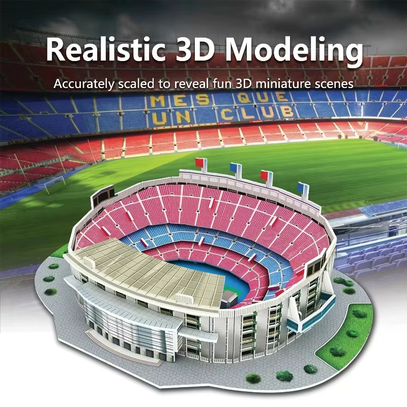 Terrain de football miniature 3D