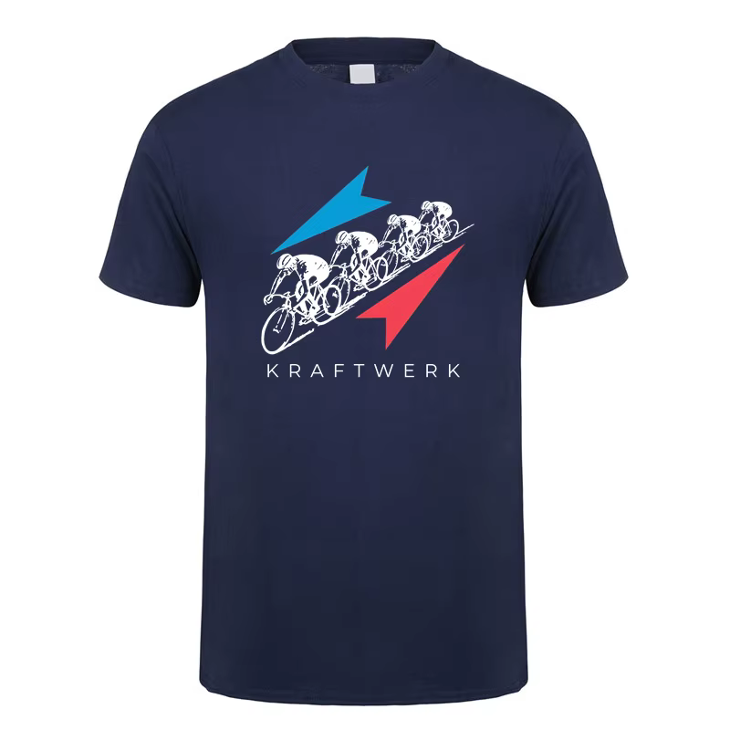 Kraftwerk T Shirt Hommes Manches Courtes Coton Économie Été Mans Cool Y-Streetwear DZ-054