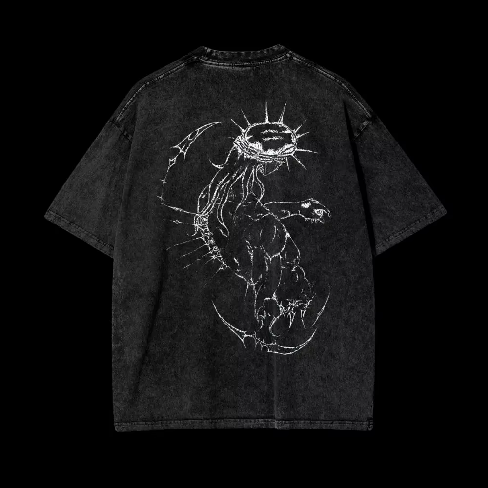 Anime Jojo's Bizarre Adventure jésus imprimé T-shirt hommes haute qualité coton t-shirts rétro lavé