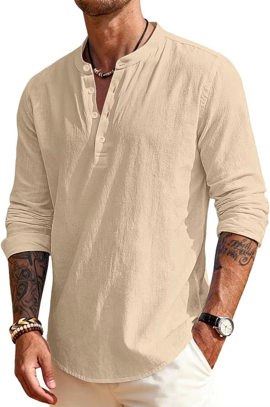 Chemise en lin pour homme