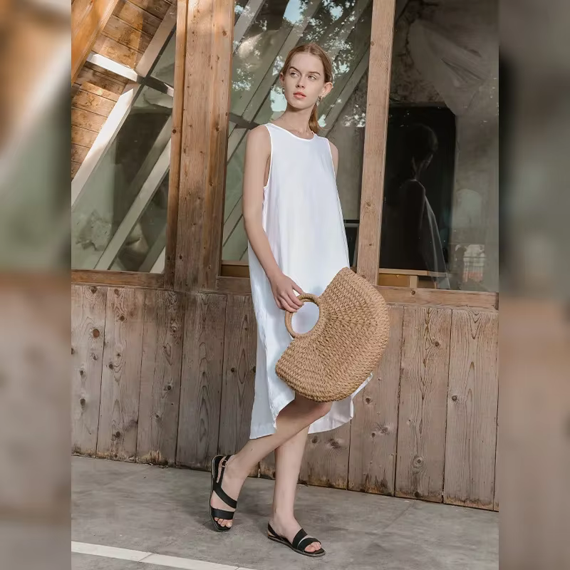 Robe Gilet d'Été 100% Lin pour Femme