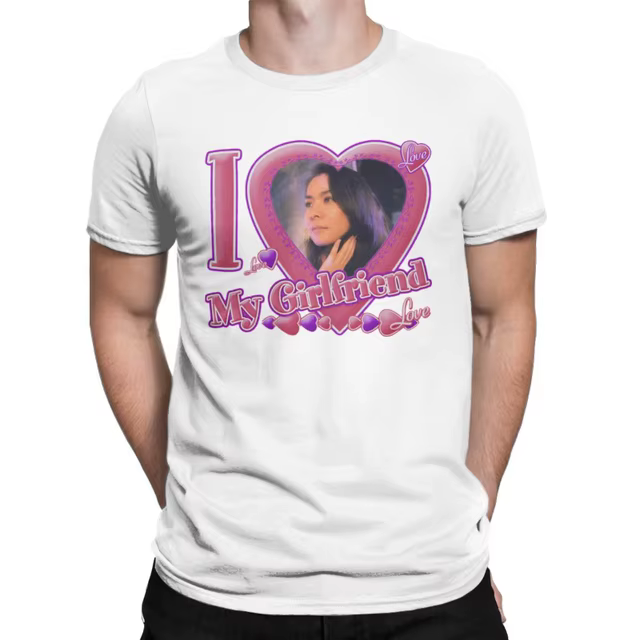 T-shirt personnalisé I Love My Girlfriend