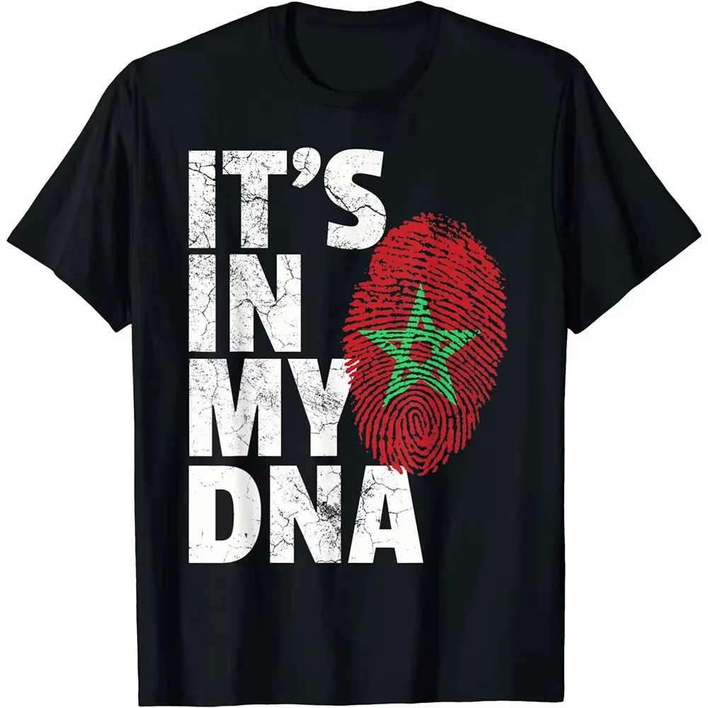 T-shirt graphique imprimé en 3D pour hommes