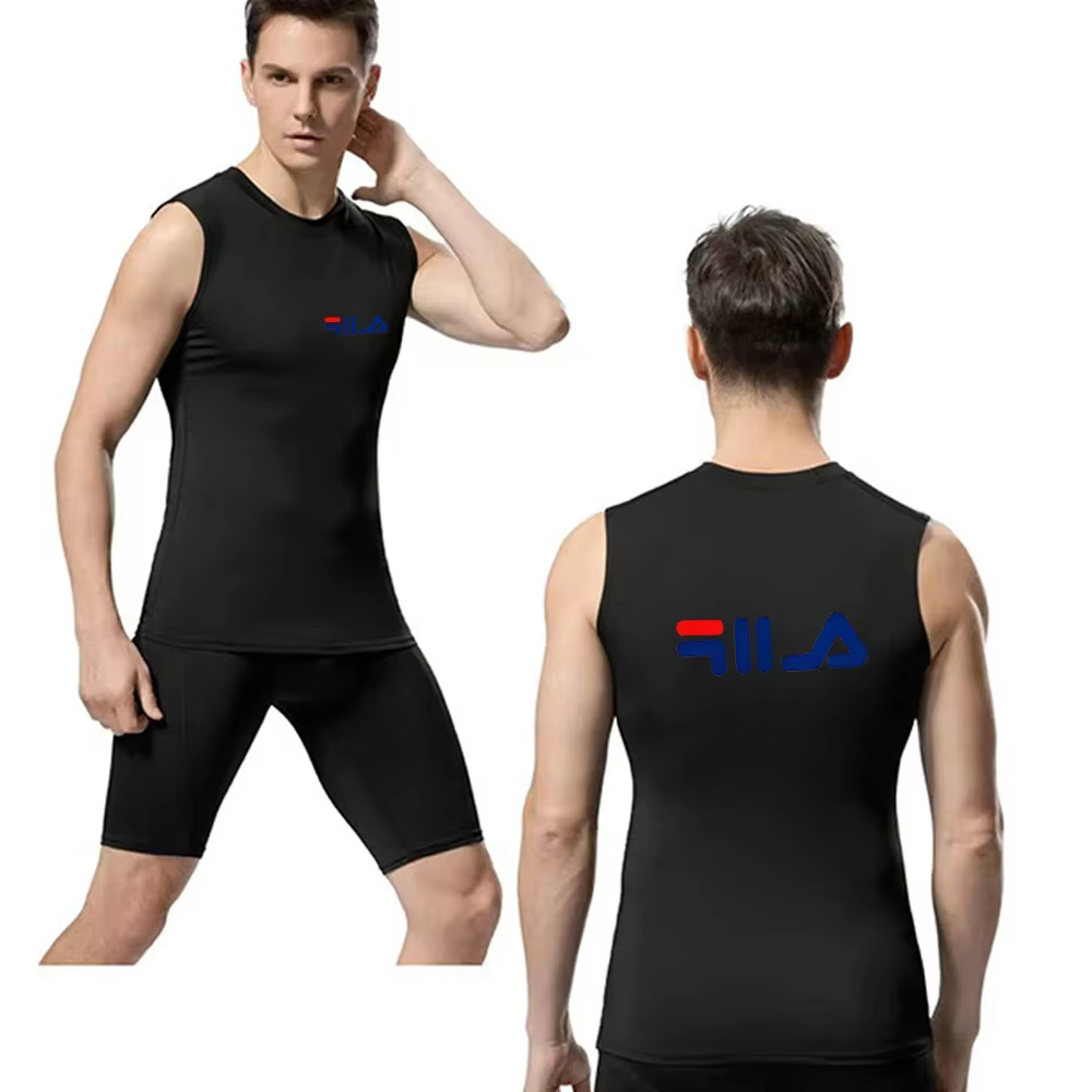 Débardeur Athlétique Homme Coupe Ajustée Respirant Anti-Transpiration Sans Manches pour Entraînement Sportif Course à Pied