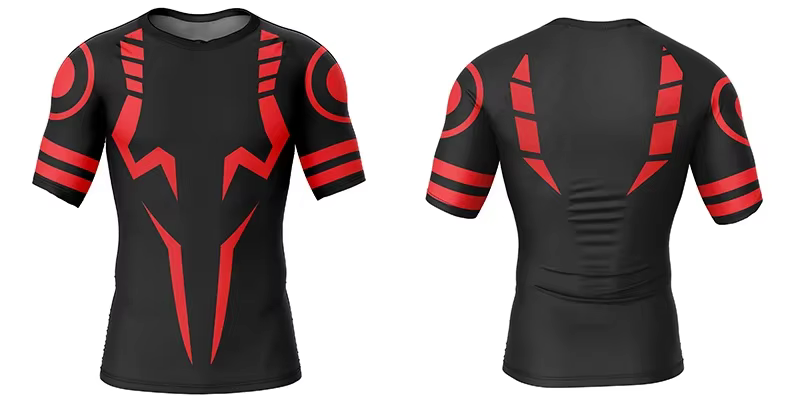 T-shirts de compression imprimés en 3D pour hommes