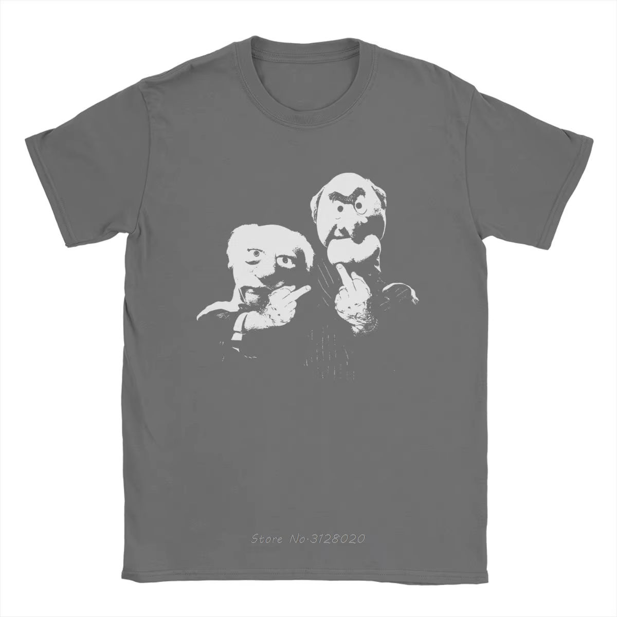 Statler et Waldorf doigt moyen hommes t-shirts