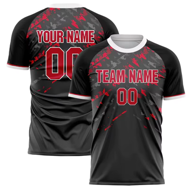 Nom de l'équipe personnalisé numéro nom T-shirt de Football