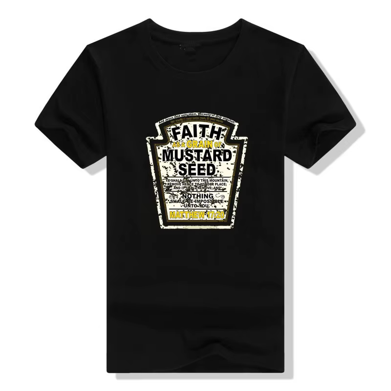 Faith As A Mars of Mustard-T-shirt parodie chrétienne pour hommes et femmes