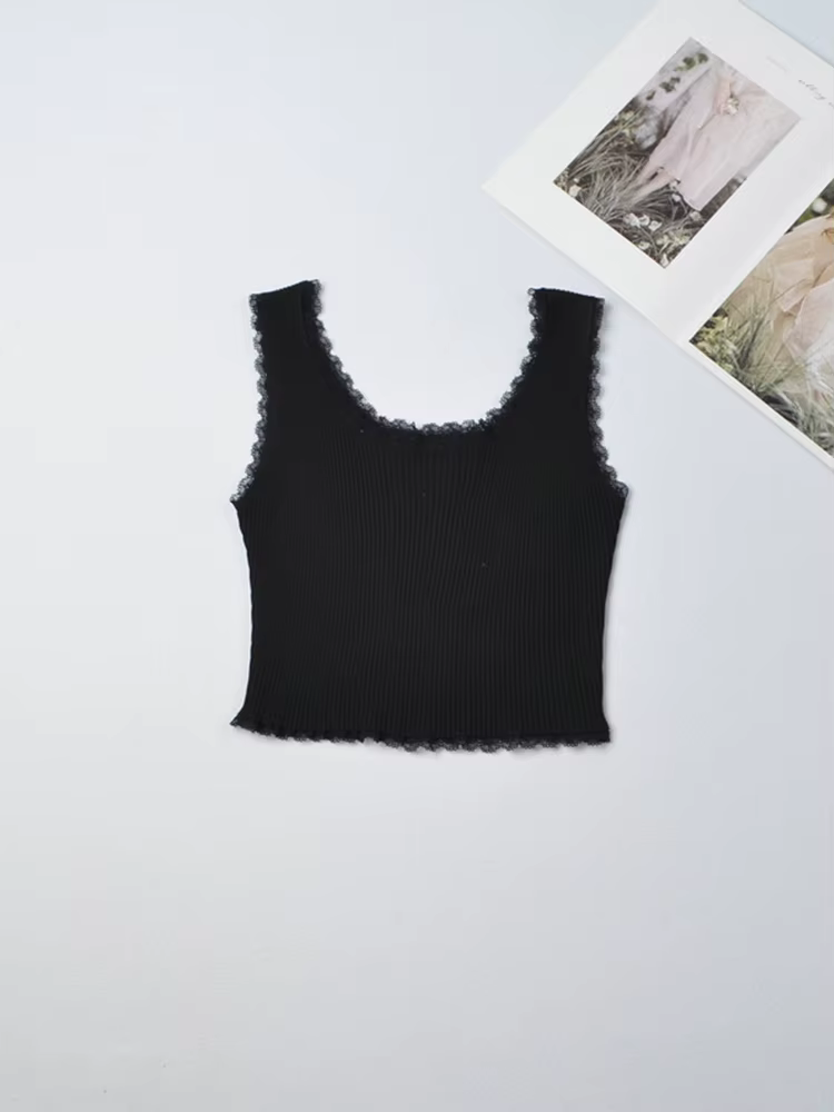Débardeur sexy à lacets pour femmes