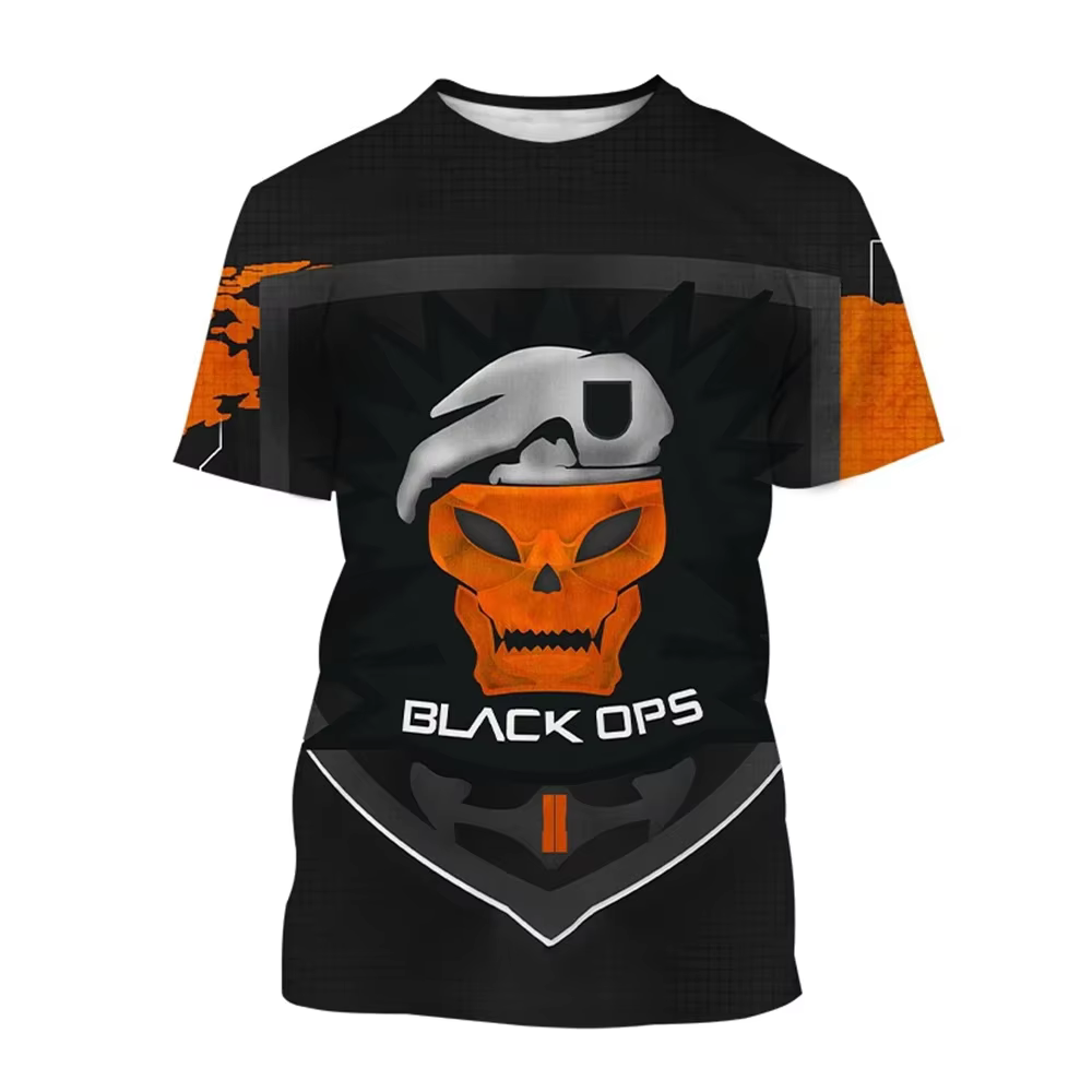 T-shirt de joueur imprimé en 3D | Haut personnalisé à la mode inspiré des jeux de tir chauds