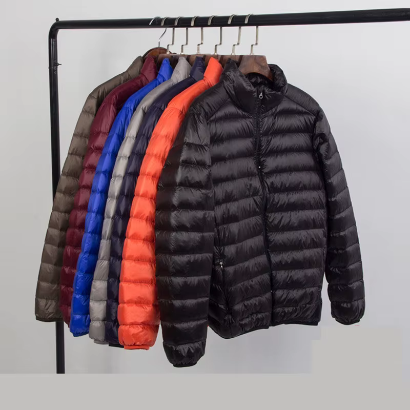 Nouvelle marque automne hiver doudoune légère hommes mode à capuche court grand Ultra-mince léger jeunesse mince manteau