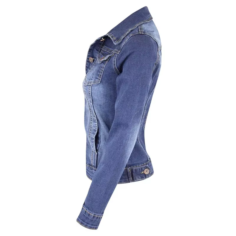 2024 nouvelles vestes en jean courtes femmes automne lavage à manches longues Vintage décontracté