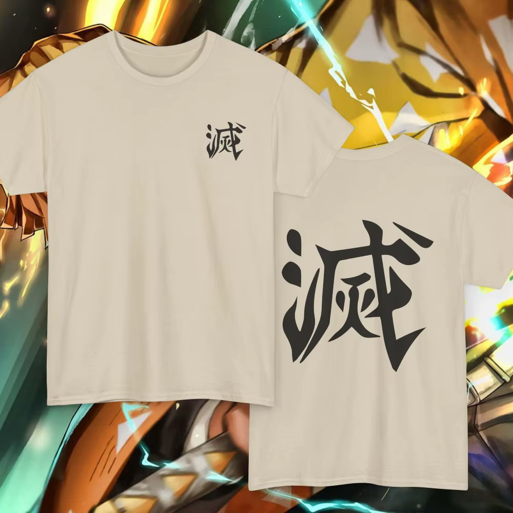 T-shirt Kanji Destroy Demon Slayer
