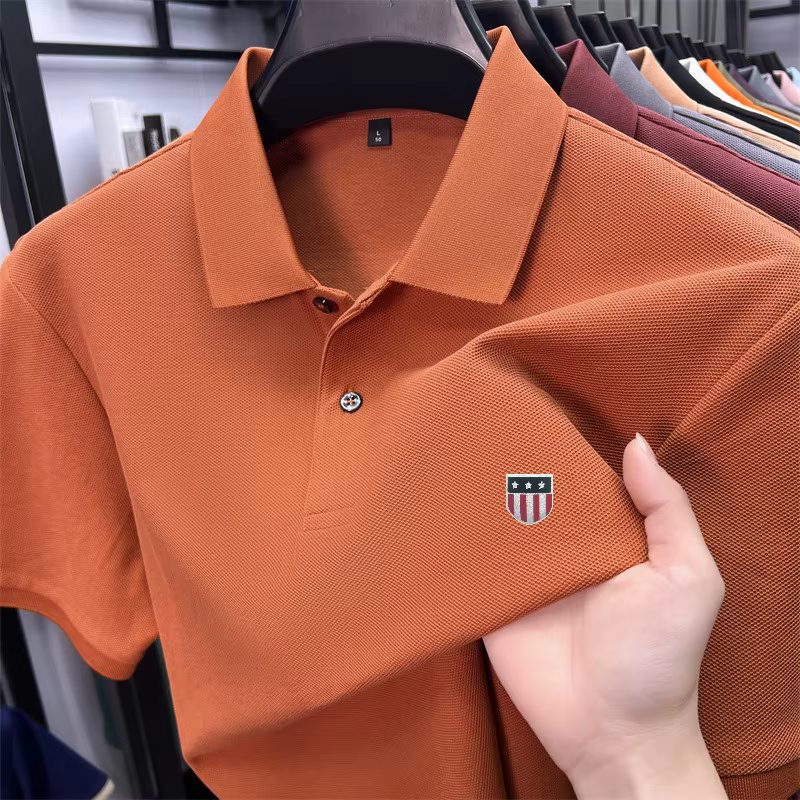 Polo homme de luxe en coton 100% pour l'été