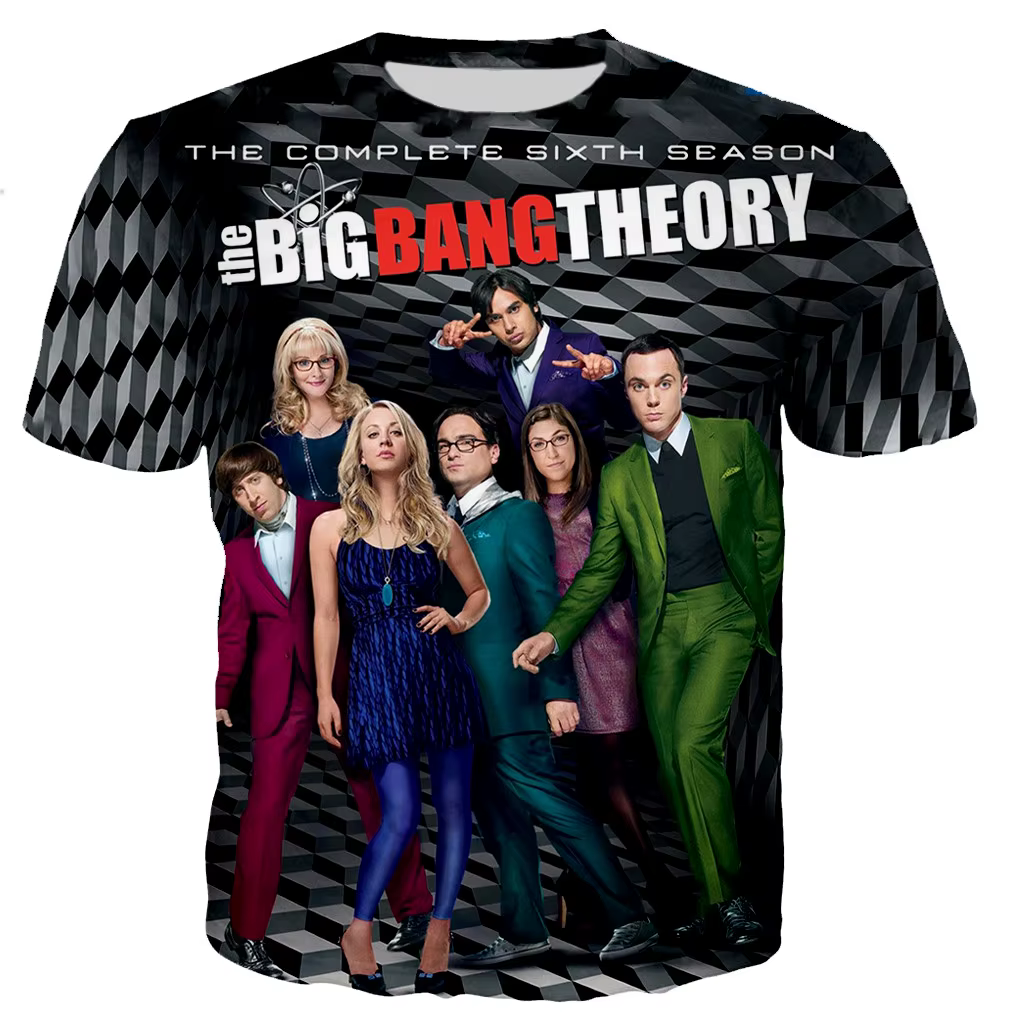 T-shirt The Big Bang Theory pour hommes et femmes