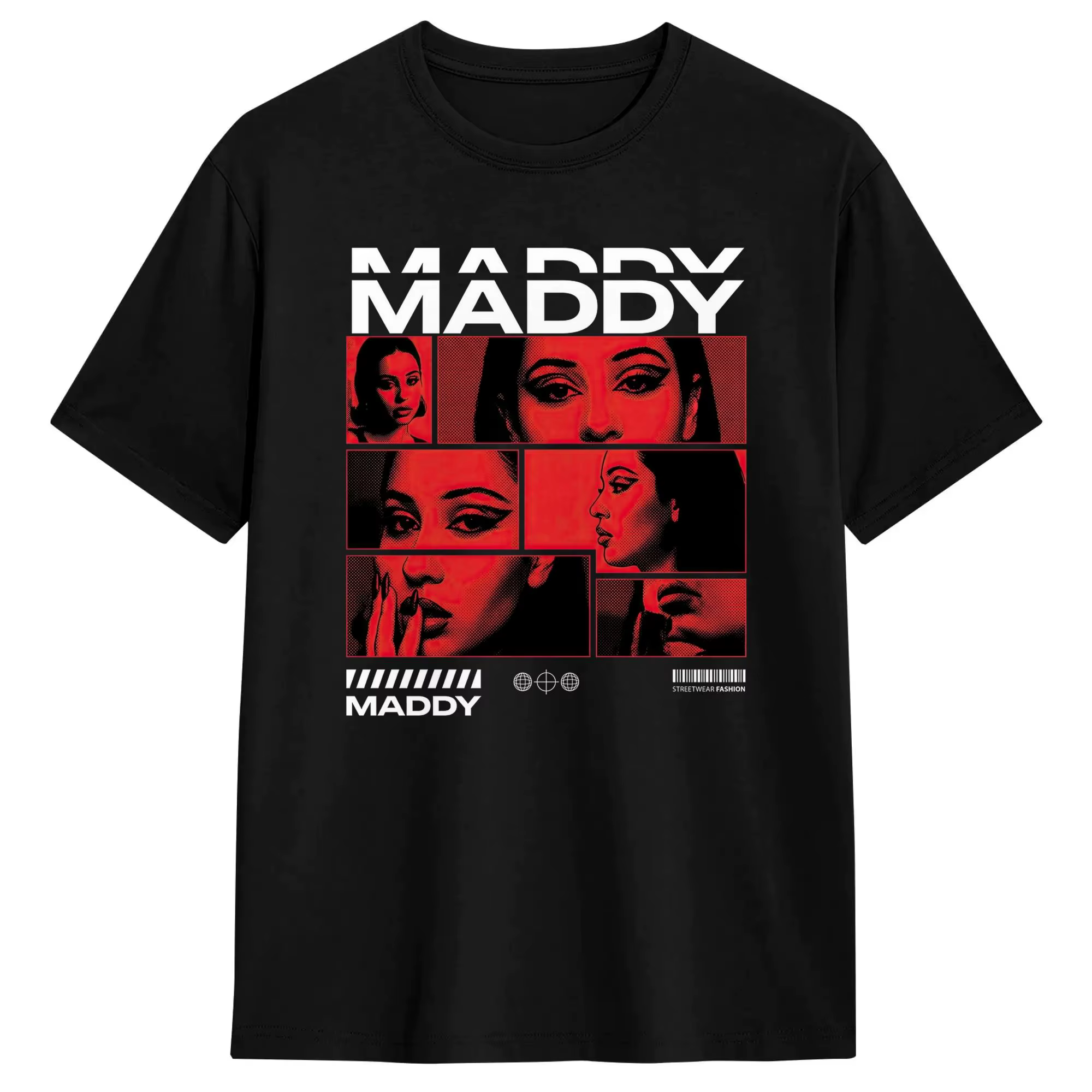 T-Shirt pour hommes Euphoria Maddy - Alexa Funny, en pur coton, à manches courtes, col rond, pour l'été