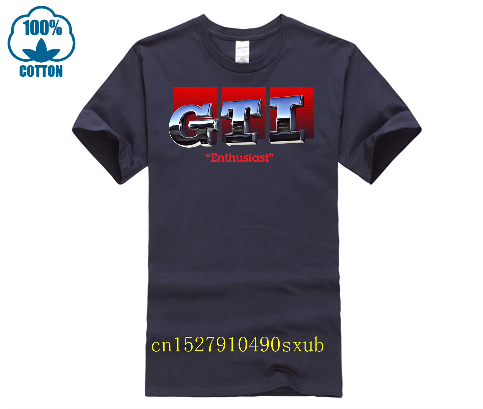 JDM GTI – T-Shirt à manches courtes et col rond pour homme