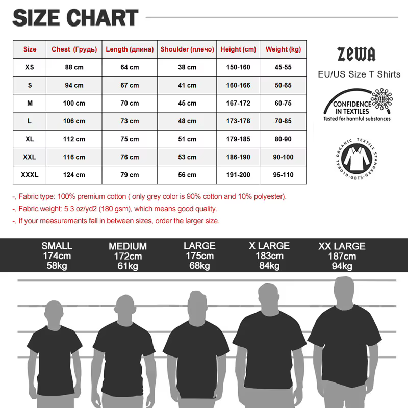 T-shirt en coton pour hommes