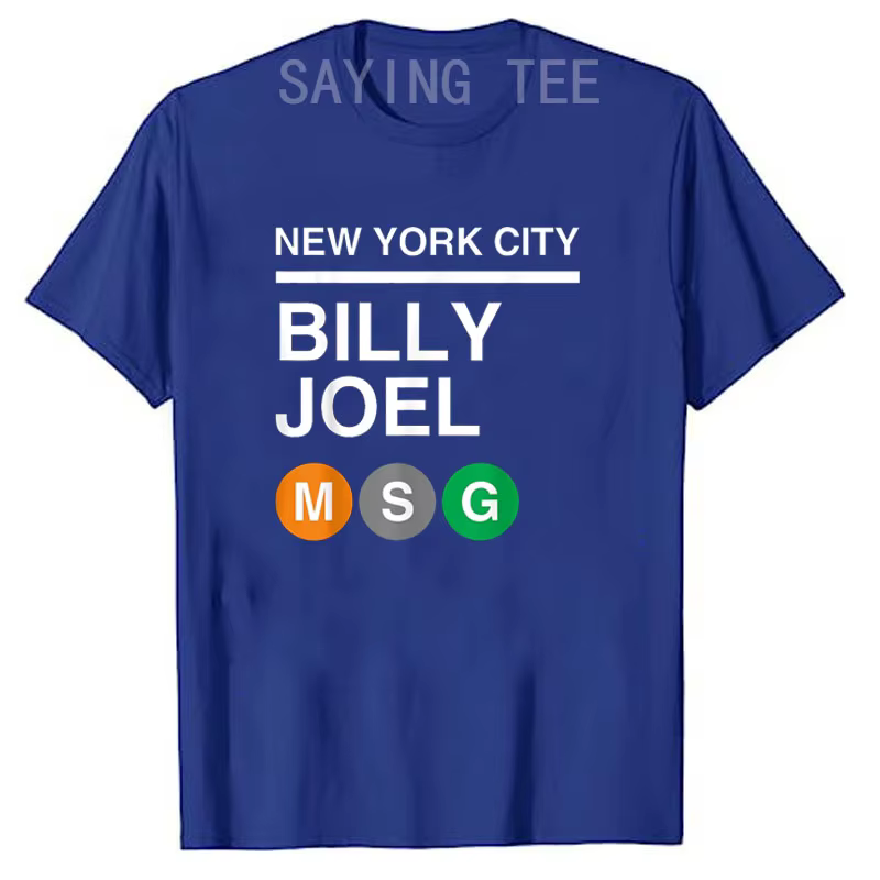 Billy Joel - MSG Subway T-Shirt Albums ensemble liste