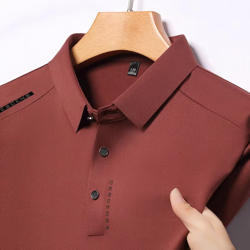Nouveau Polo Homme Décontracté Imprimé à Manches Courtes Anti-Plis Respirant Confortable Été Polyvalent 2026