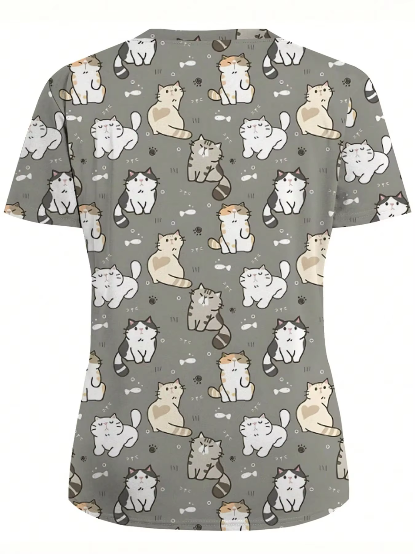 T-shirt d'été pour femme à col en V
