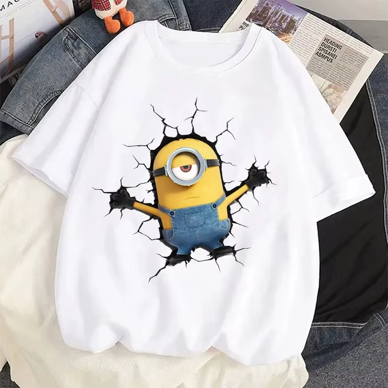 T-shirt drôle avec impression 3D des Minions