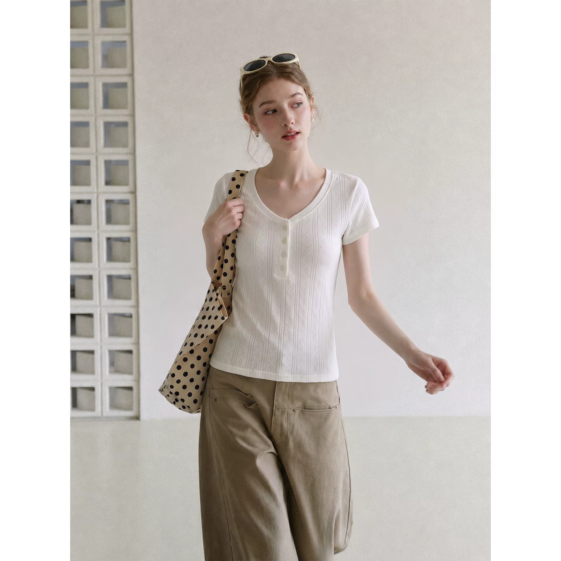 T-shirt blanc pour femme