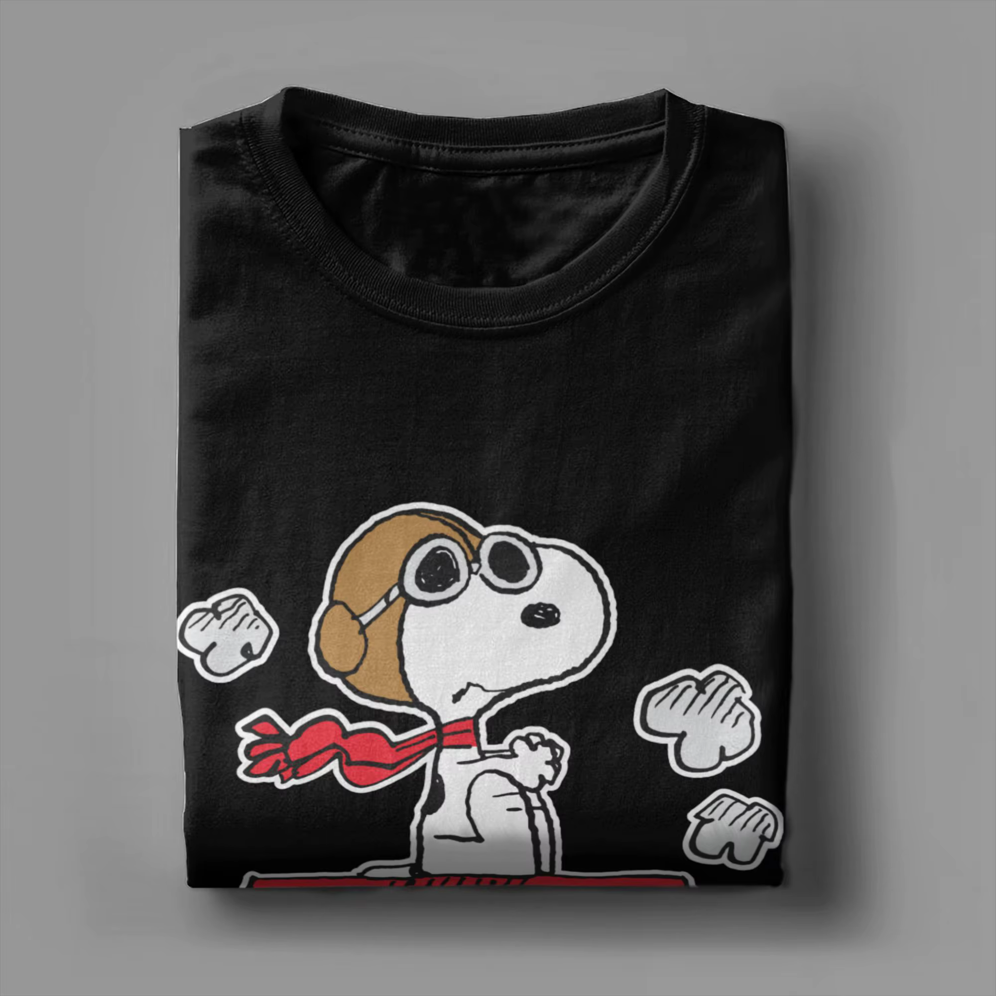 T-shirts Peanuts Snoopy Flying Ace pour hommes et femmes
