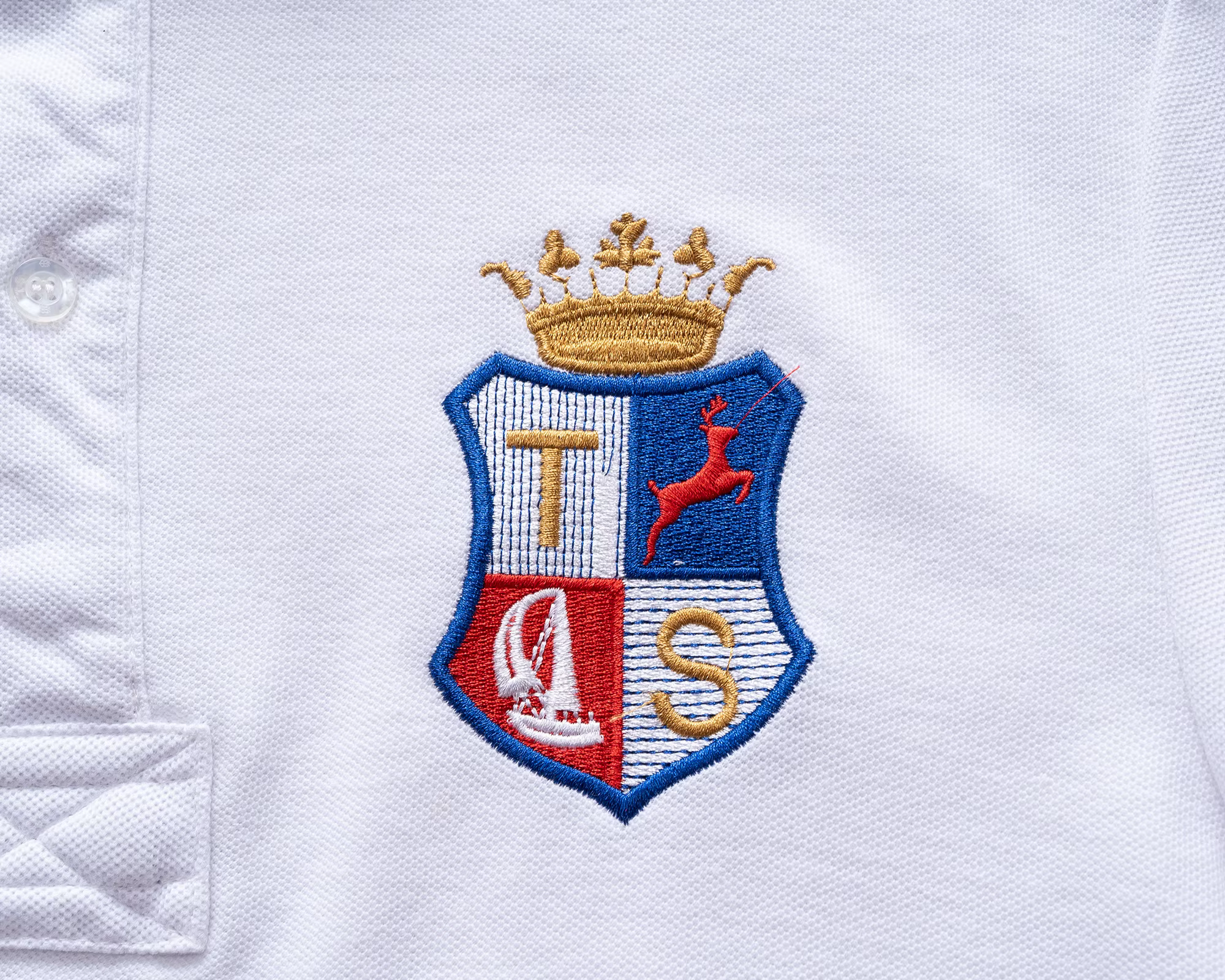 Polo en coton de haute qualité pour hommes Fans de football de Barcelona Symbole "Barca" brodé Cadeau du Nouvel An