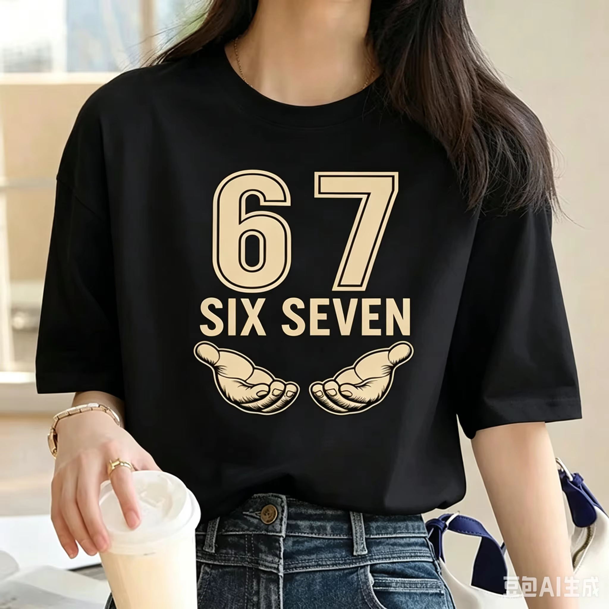 T-shirt Meme 67 pour hommes et femmes