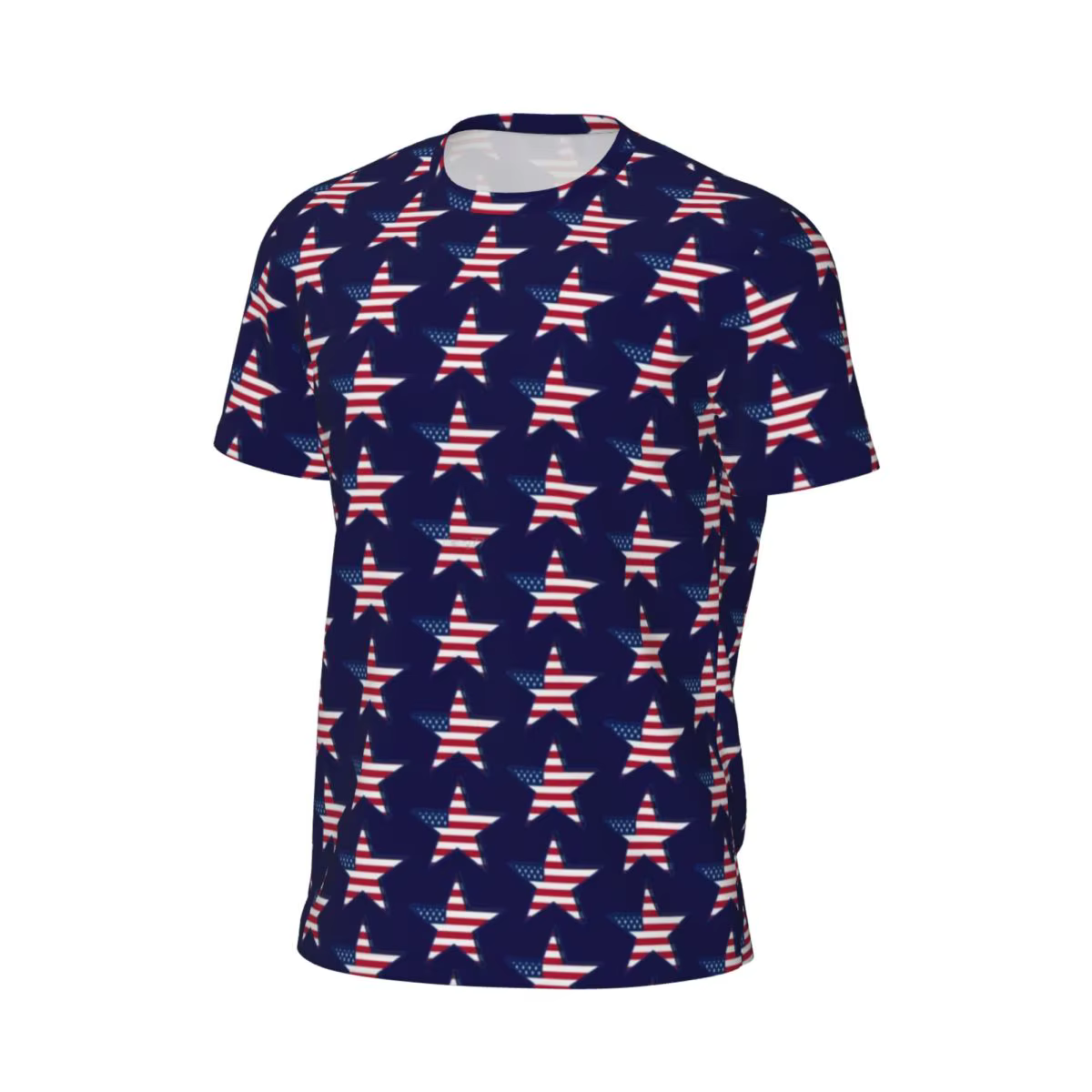 USA drapeau américain T-Shirt homme étoile imprimé patriotique Streetwear course T-Shirts respirant plage mode