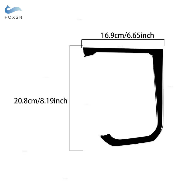 Accessoires de voiture, panneau de levier de vitesses, cadre extérieur, autocollant de garniture pour VW POLO 2019 2020 2021 2022 2023 2024 2025, noir piano