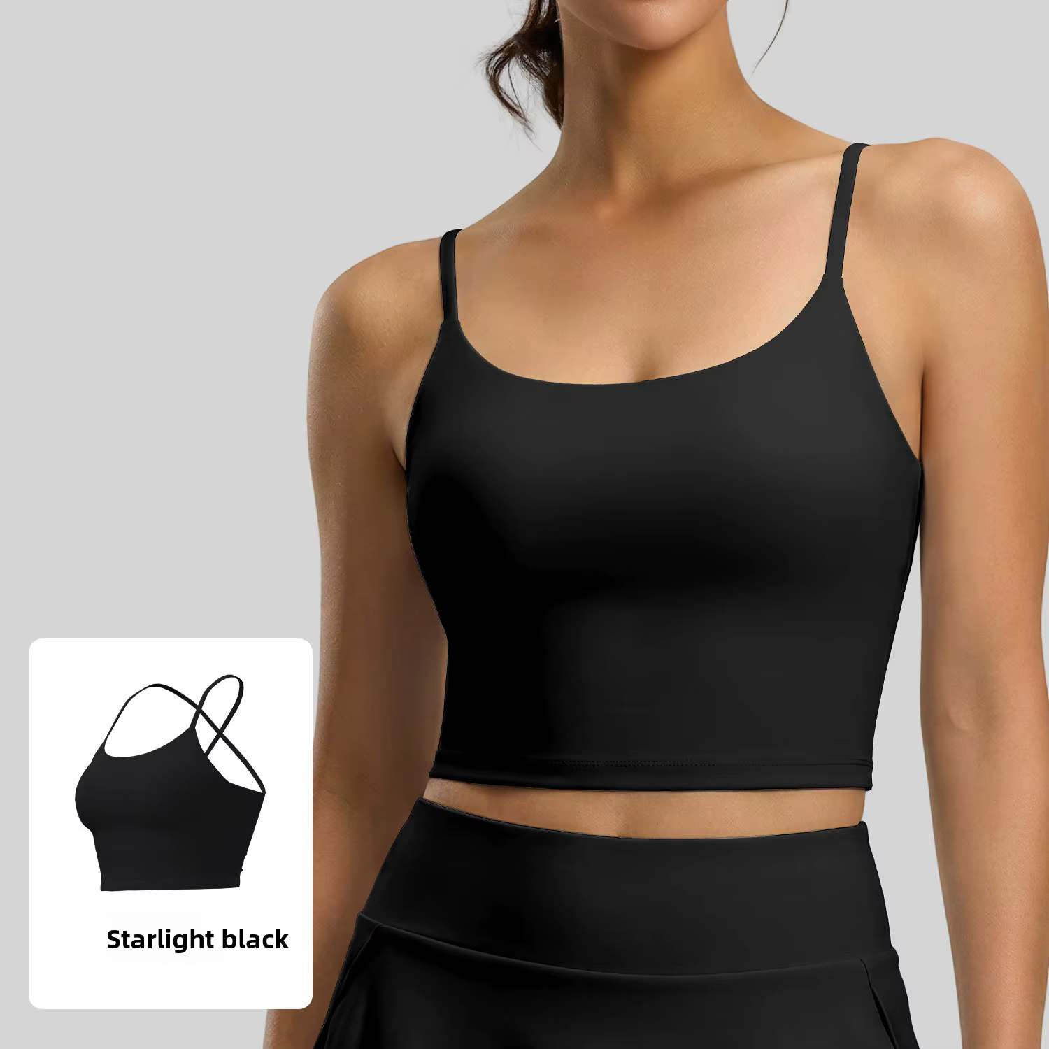 Nouveau débardeur de sport pour femme avec bonnets intégrés