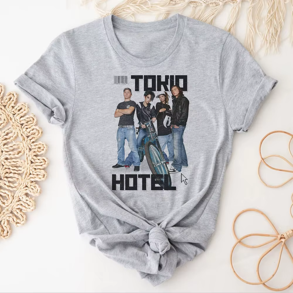 Tokio Hotel t-shirts femmes modèle japonais imprimé design t-shirts fille harajuku streetwear manga vêtements