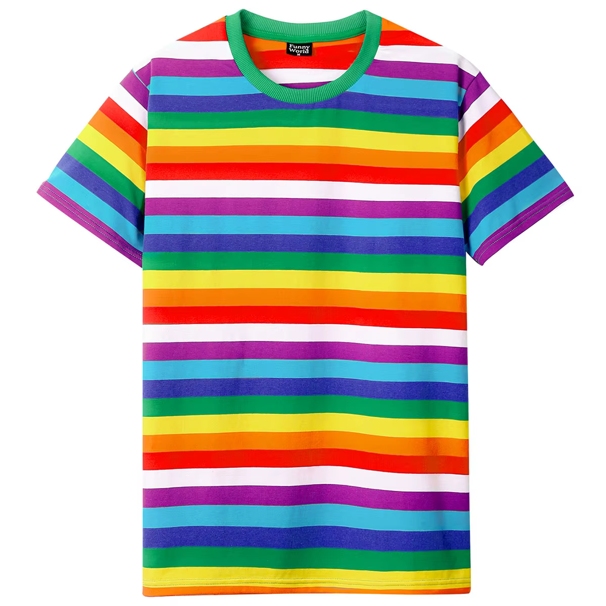 T-shirt rayé noir et blanc pour homme