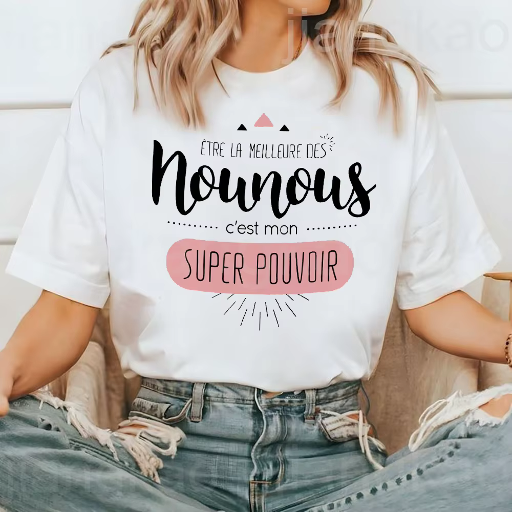T-shirt à Manches Courtes pour Femme