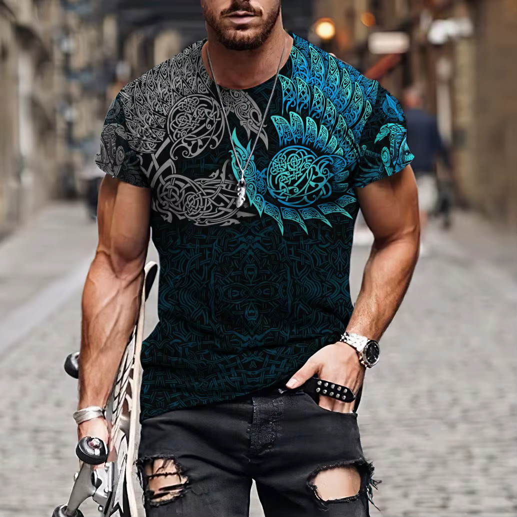 T-shirt manches courtes col rond pour hommes