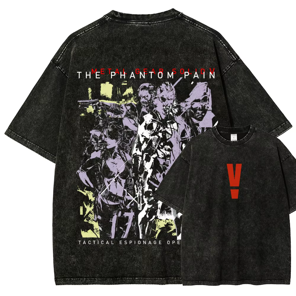 T-shirt délavé Metal Gear Solid
