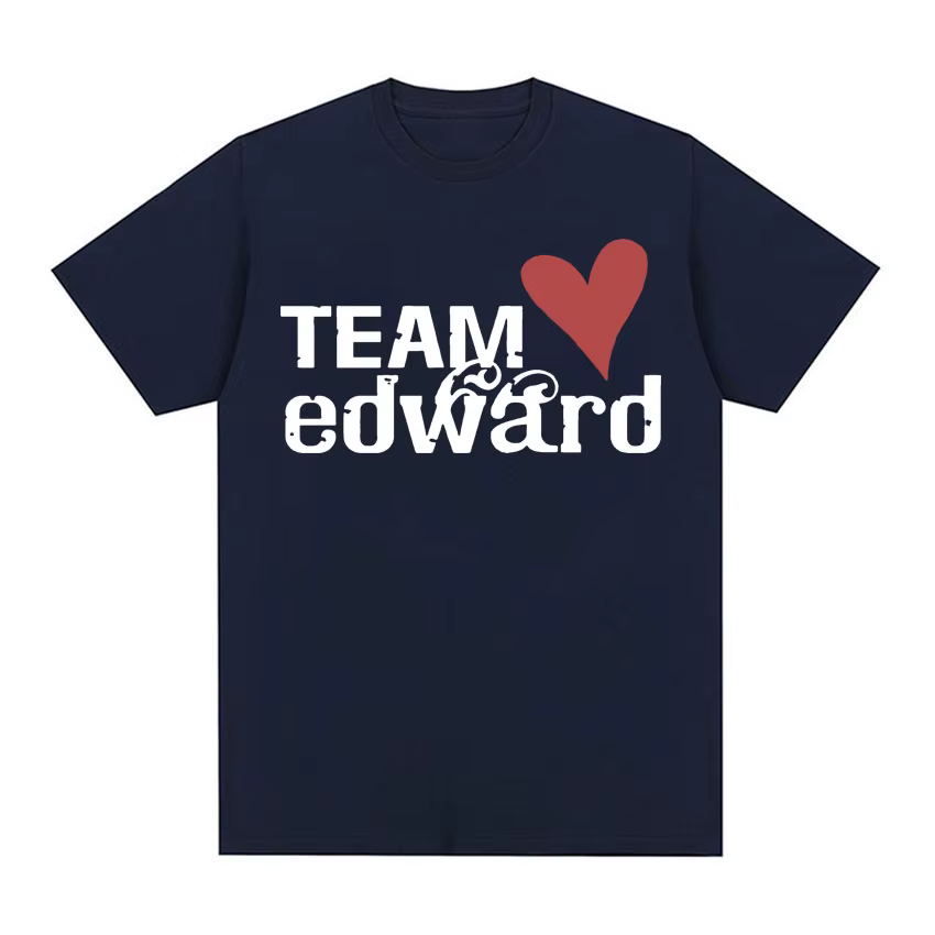 Jacob Wears Team Edward T-shirt en coton biologique Twilight Fans vêtements Vintage