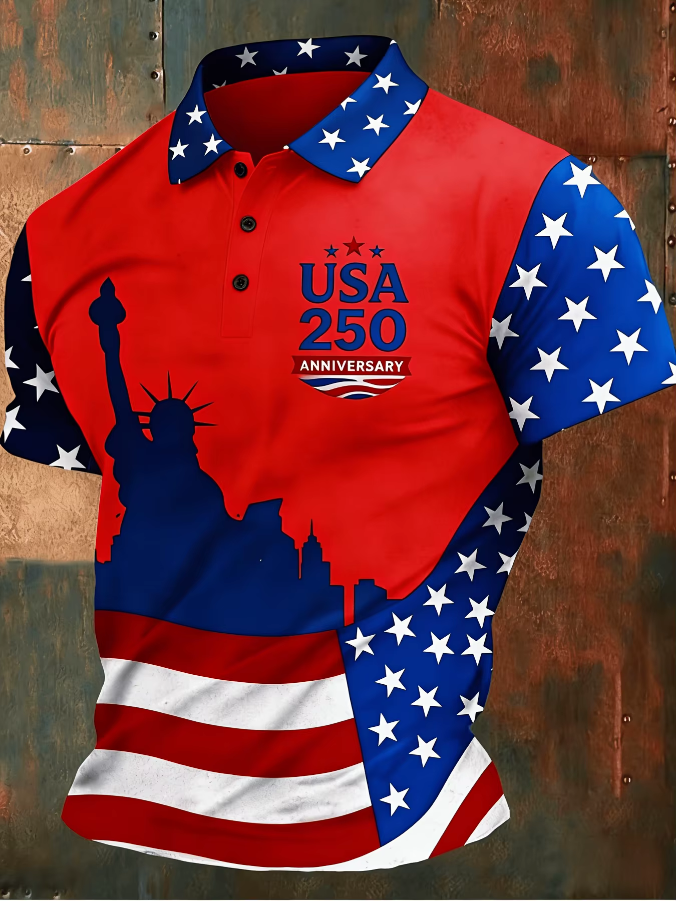 Polo patriotique USA pour homme