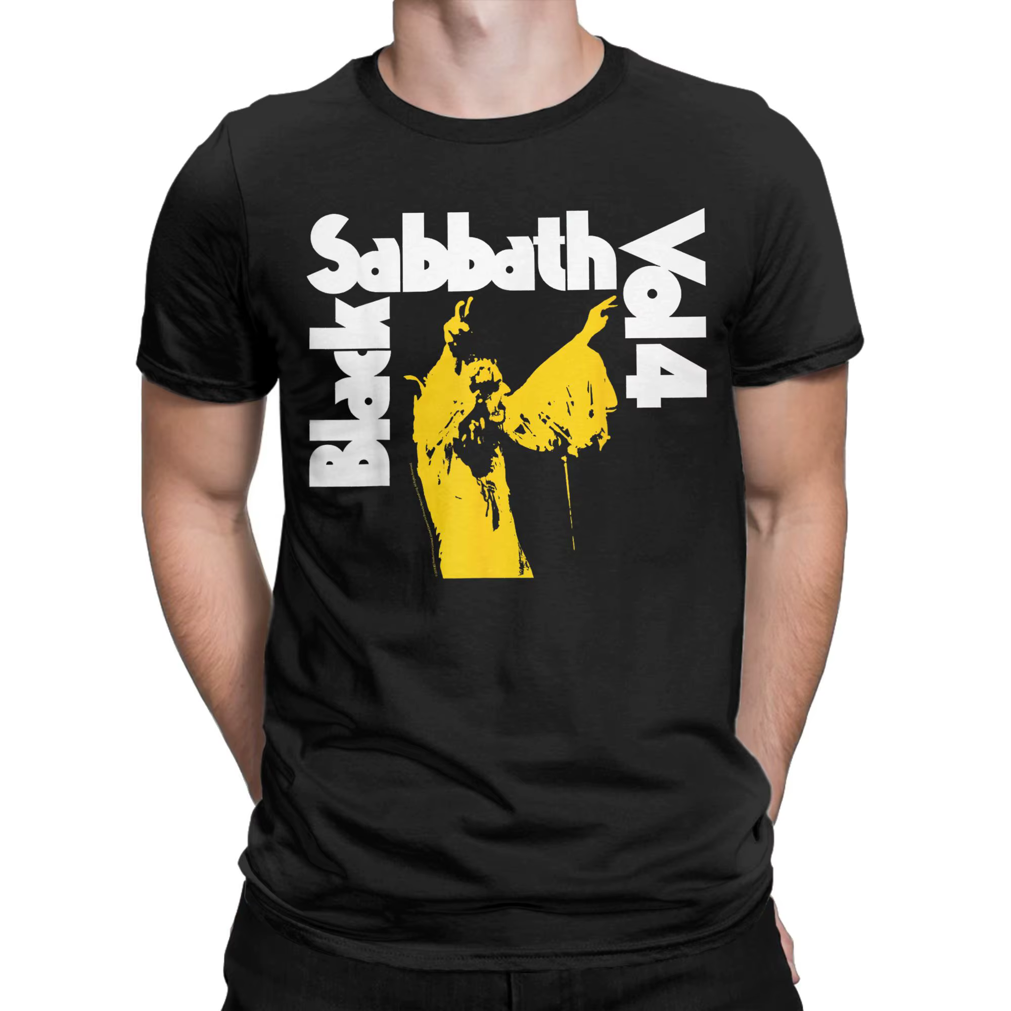 Black Sabbath Vol 4 T-Shirt été groupe de Rock en métal lourd T-Shirts géniaux 100% coton