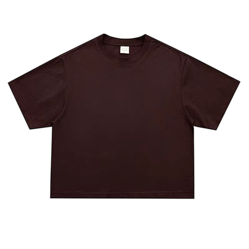 T-shirts de course à manches courtes à col rond et coupe ample pour hommes